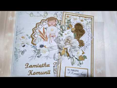 Kartka i album komunijny dla bratanicy